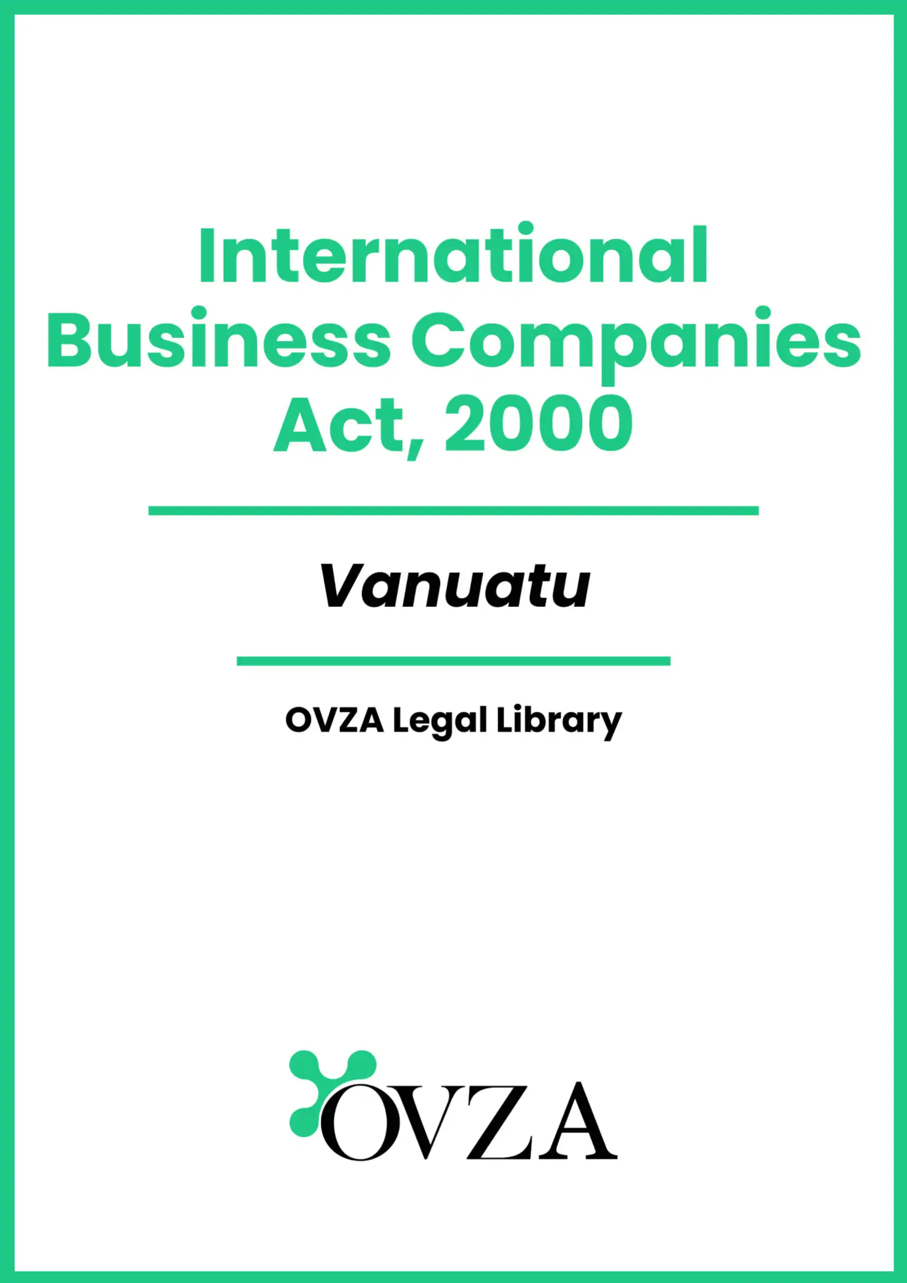 Vanuatu Offshore Law